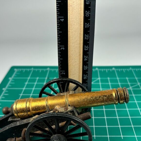 Vintage GP382 Toy Cast Iron Brass‎ Cap Cannon Made in Italy - Picture 7 of 7
